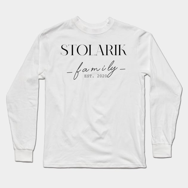 Stolarik Family EST. 2020, Surname, Stolarik Long Sleeve T-Shirt by ProvidenciaryArtist